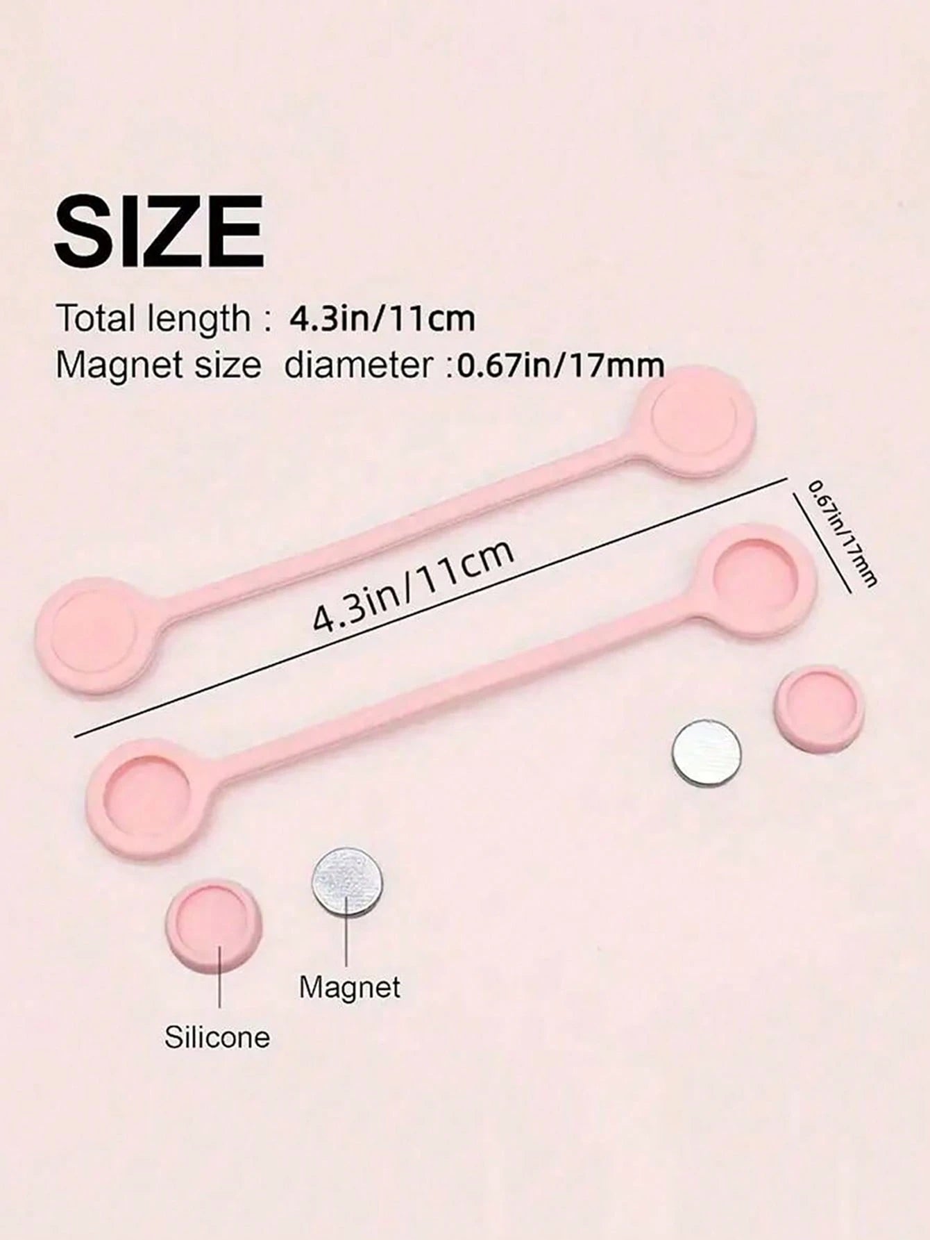 5/10pcs Magnetic Cable Organizers, Reusable Silicone Cable Ties, Suitable For USB Charging Cables, Earphone Cables And Data Cables Magnetic Cable Management, Portable Cable Accessories, Suitable For H