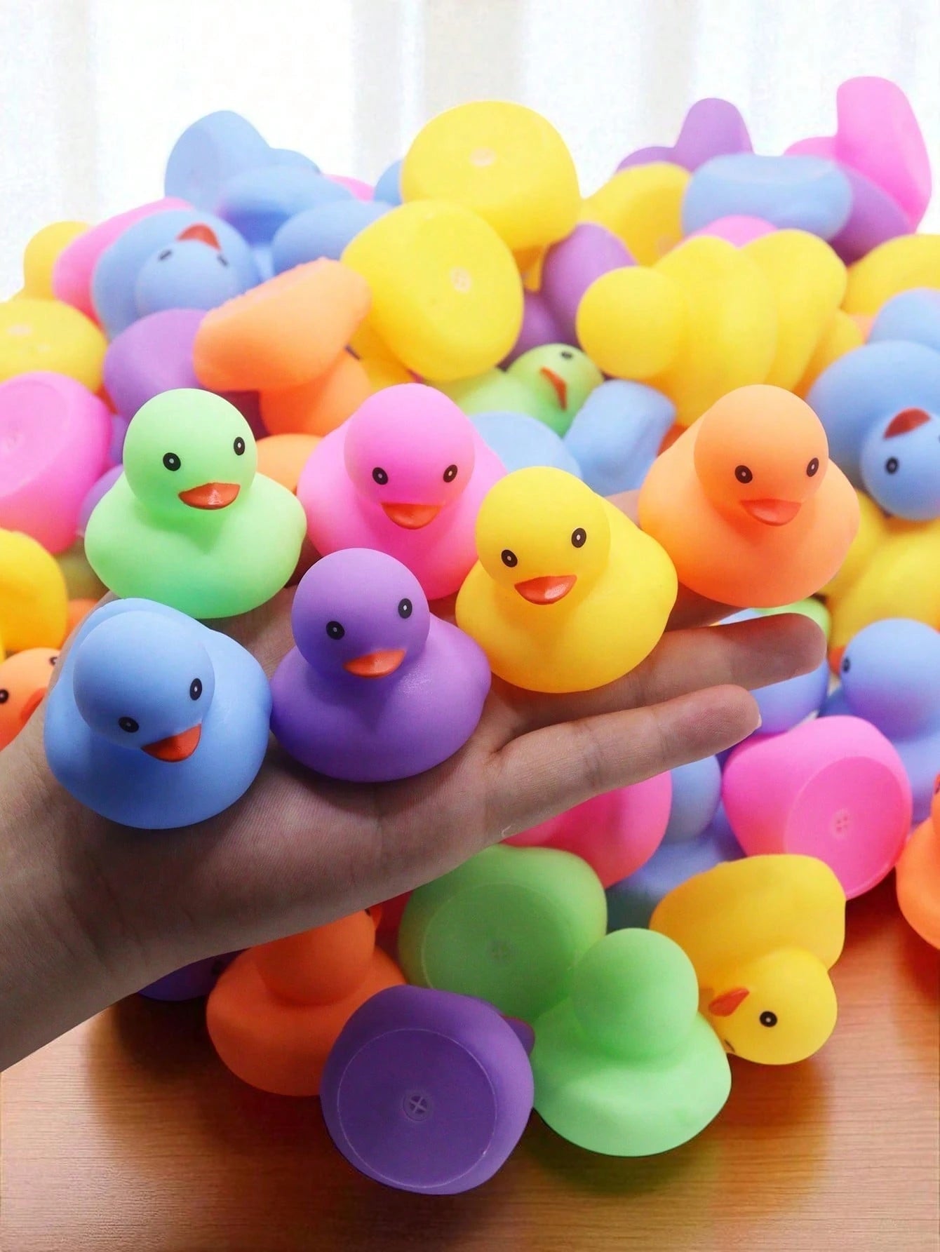 5/12/24pcs Mini Rubber Ducks, Duck Toys, Suitable For Baby Bath, Pool Party, Children's Birthday Gift Bags (Random), Stress Relief Toys For Babies And Kids, Bath Toys, Water Play Sensory Toys, Childre