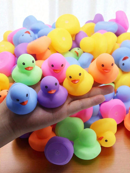 5/12/24pcs Mini Rubber Ducks, Duck Toys, Suitable For Baby Bath, Pool Party, Children's Birthday Gift Bags (Random), Stress Relief Toys For Babies And Kids, Bath Toys, Water Play Sensory Toys, Childre