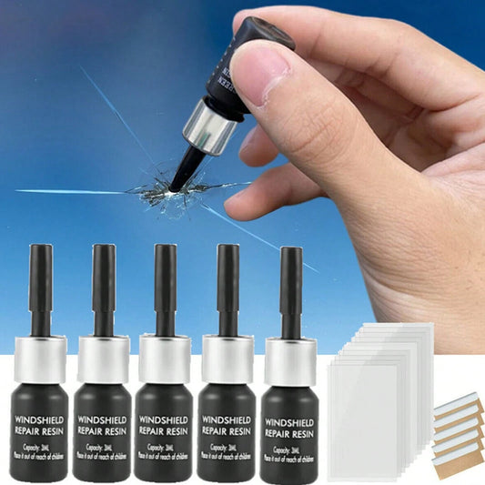 5 Pack Cracked Glass Repair Kit Windshield Car Window Repair FTWK