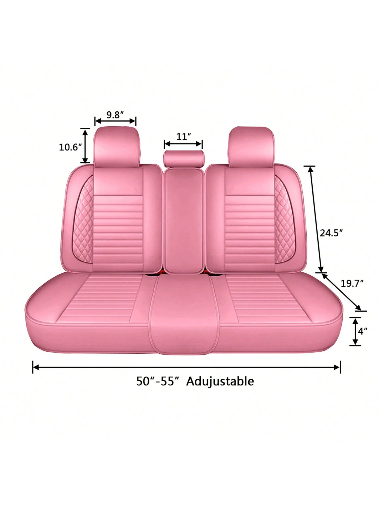5 Seats Car Seat Covers Full Set PU Leather Front Rear Back Padded Cover Universal Auto Seat Protectors With Or Without Head Pillow For Most Cars Sedan Truck SUV