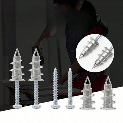 50-Piece Drywall Anchors & Screws Kit – 25-Pack Zinc Self-Drilling, Heavy Duty 75 Lbs Capacity For Secure Wall Mounting