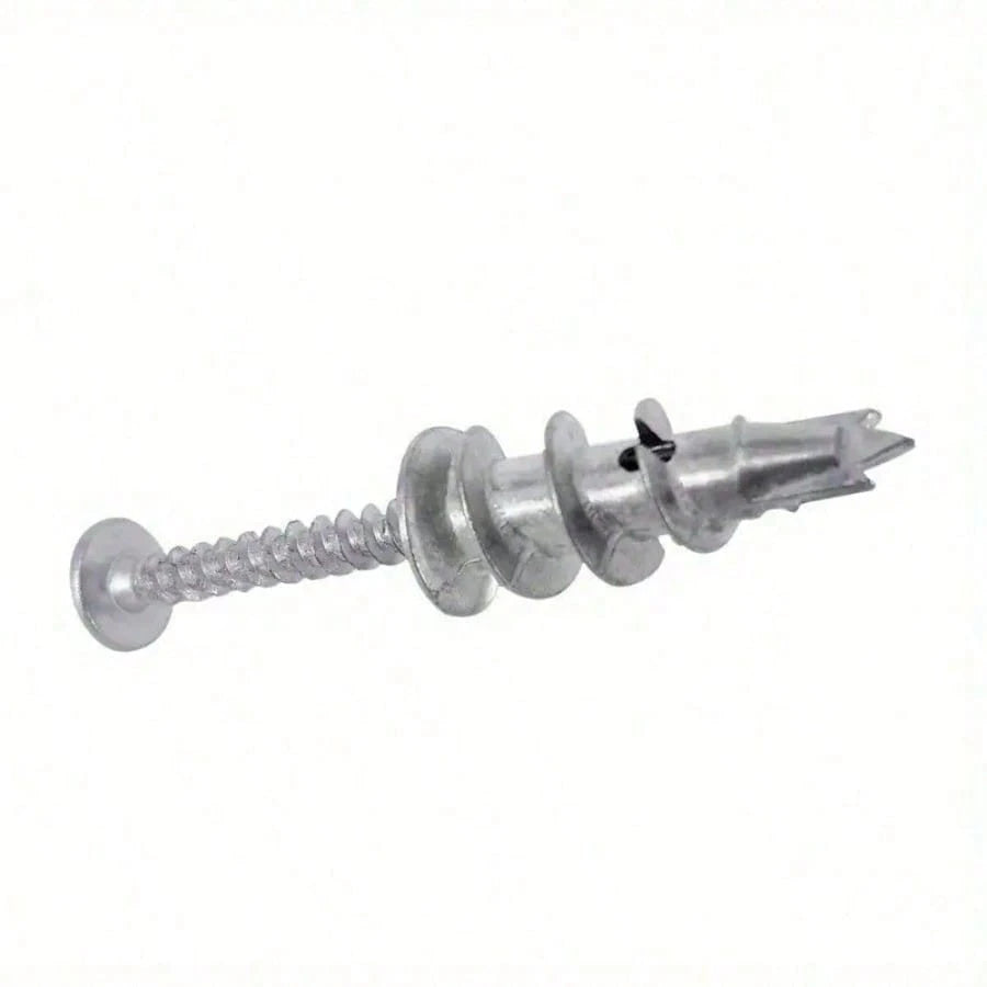 50-Piece Drywall Anchors & Screws Kit – 25-Pack Zinc Self-Drilling, Heavy Duty 75 Lbs Capacity For Secure Wall Mounting