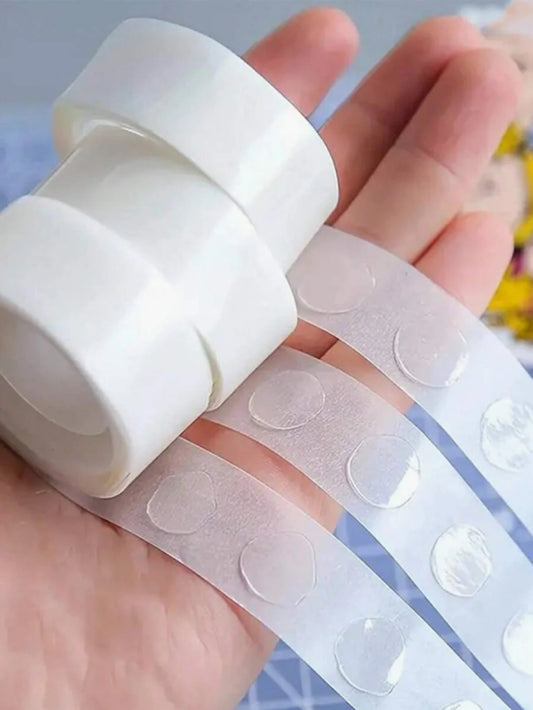 (500pcs/5packs) (300pcs/3packs) (100pcs/1pack) Double-Sided Adhesive Dots, Balloon Sticking Glue Dots, DIY Glue Dots For Halloween Party Decorations, Applicable For Party, Gathering, Festival Venue De