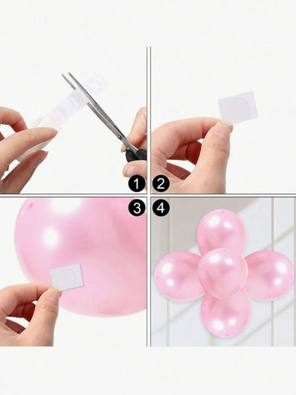 (500pcs/5packs) (300pcs/3packs) (100pcs/1pack) Double-Sided Adhesive Dots, Balloon Sticking Glue Dots, DIY Glue Dots For Halloween Party Decorations, Applicable For Party, Gathering, Festival Venue De