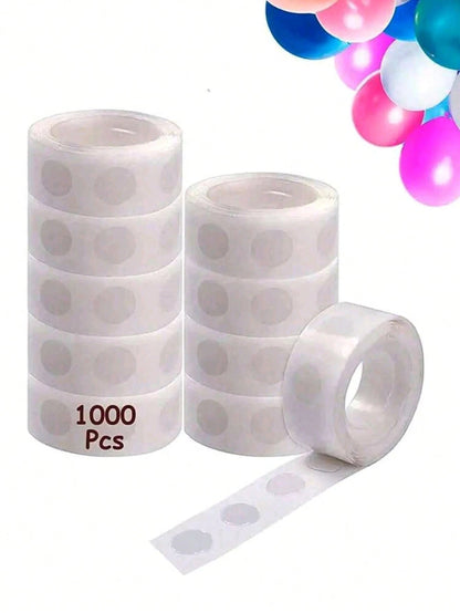 (500pcs/5packs) (300pcs/3packs) (100pcs/1pack) Double-Sided Adhesive Dots, Balloon Sticking Glue Dots, DIY Glue Dots For Halloween Party Decorations, Applicable For Party, Gathering, Festival Venue De