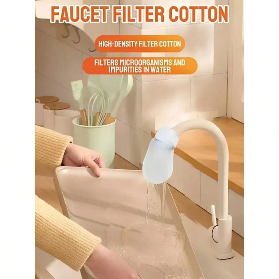 50Pcs Faucet Filter Bag For Filtering Tap Water, Spring Water, Rust, And Impurities, Universal Faucet Filter Accessory
