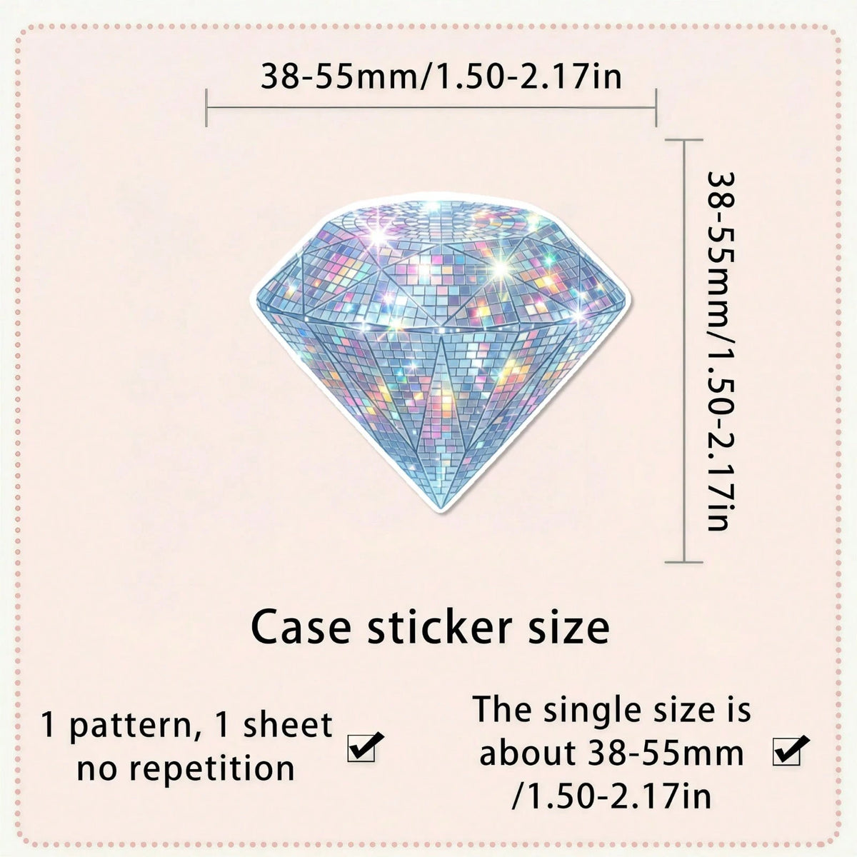 50pcs Y2K Shiny Disco Mirror Ball Stickers, Glittery Sequin Fruit Snack Cute Pet Party Decals, Suitable For Bullet Journal, Gift Wrapping And Scrapbook Decoration