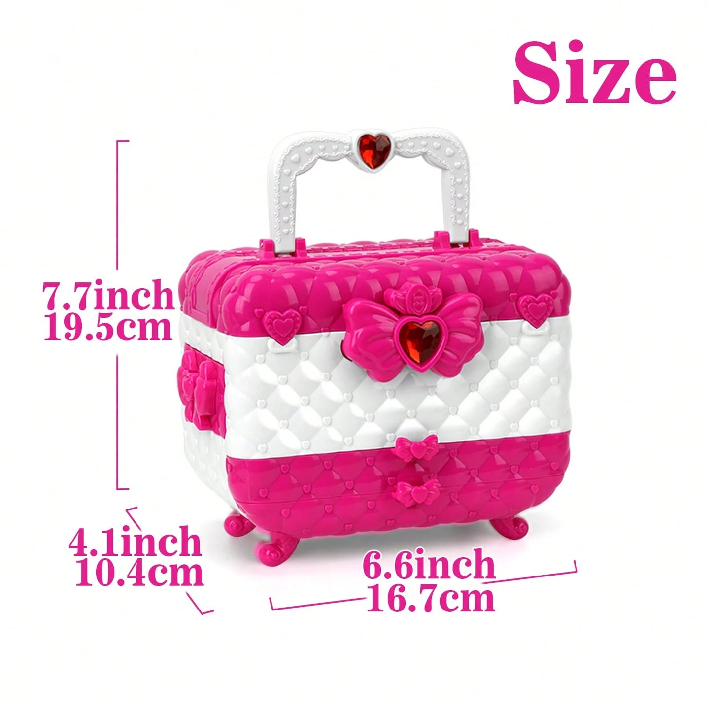 54 Pcs Kids Makeup Kit For Girl, Princess Toys Real Washable Cosmetic Set With Mirror, Play Make Up Christmas Birthday Gifts For 3-12 Years Old Kid