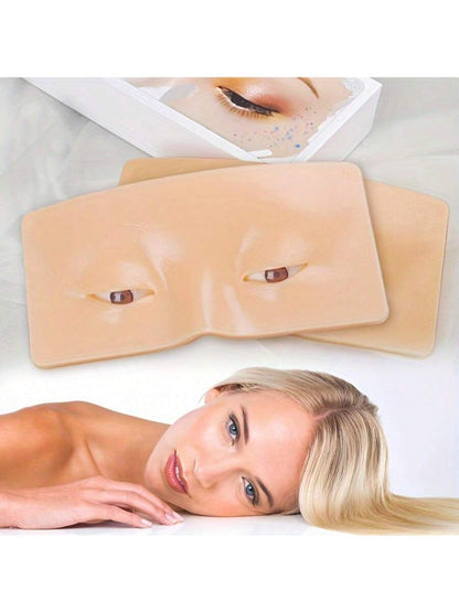 5D Realistic Silicone Eye Makeup Practice Board, Easy To Clean And Reusable Face Painting Practice Tool, Ideal For Artists, Beginners And Makeup Artists To Master Makeup Skills