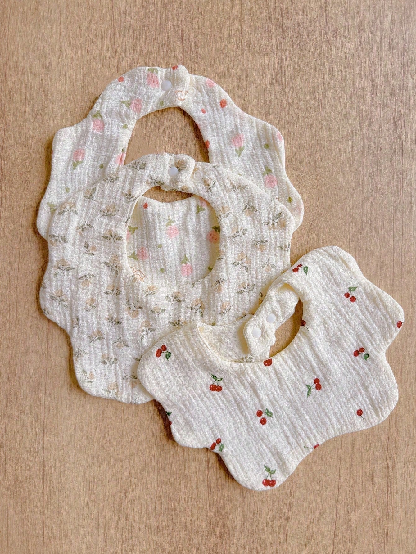 5pcs Baby Bibs, Soft Muslin Drool Bibs For Newborns, Infant Saliva Towel