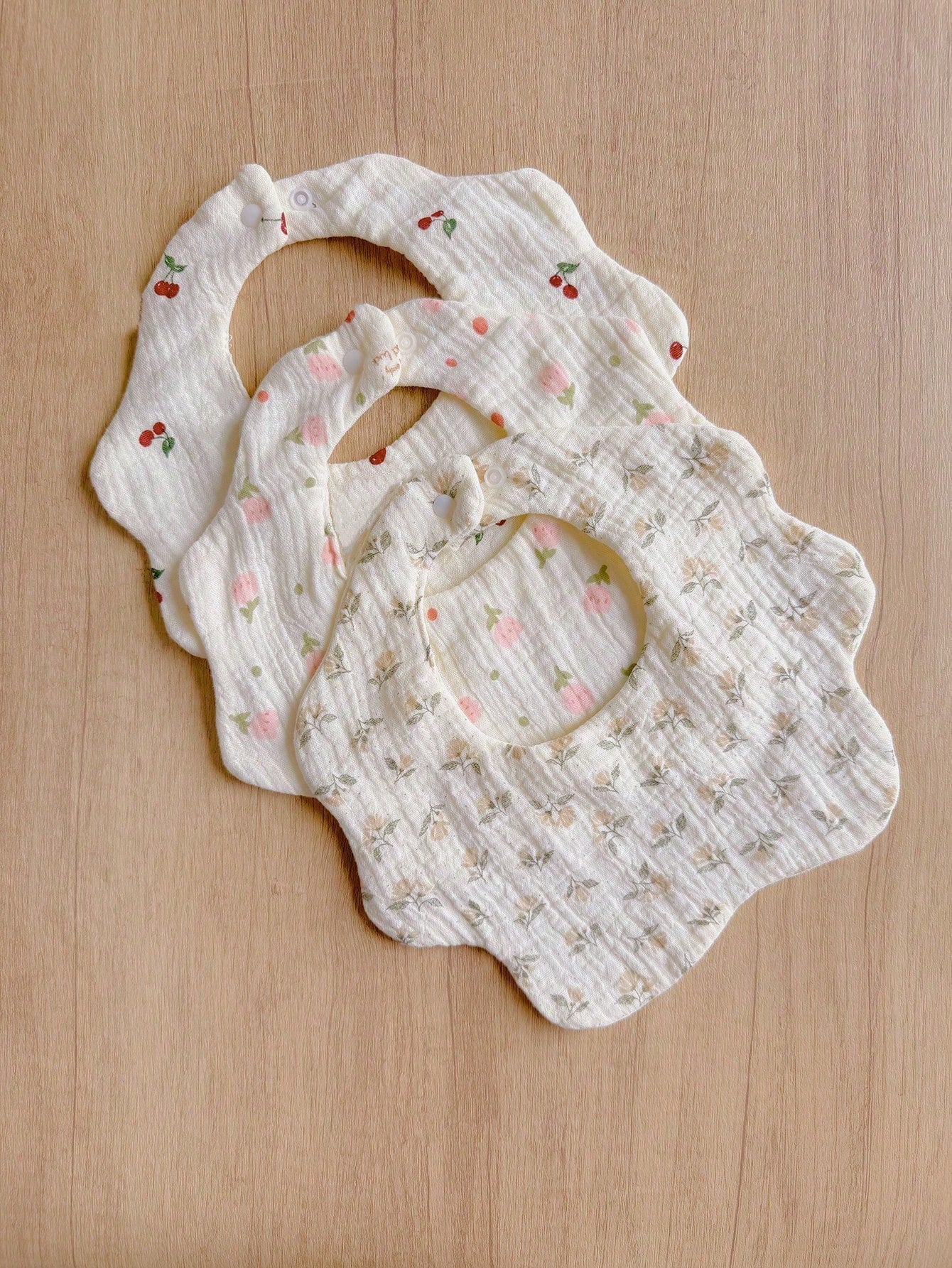 5pcs Baby Bibs, Soft Muslin Drool Bibs For Newborns, Infant Saliva Towel