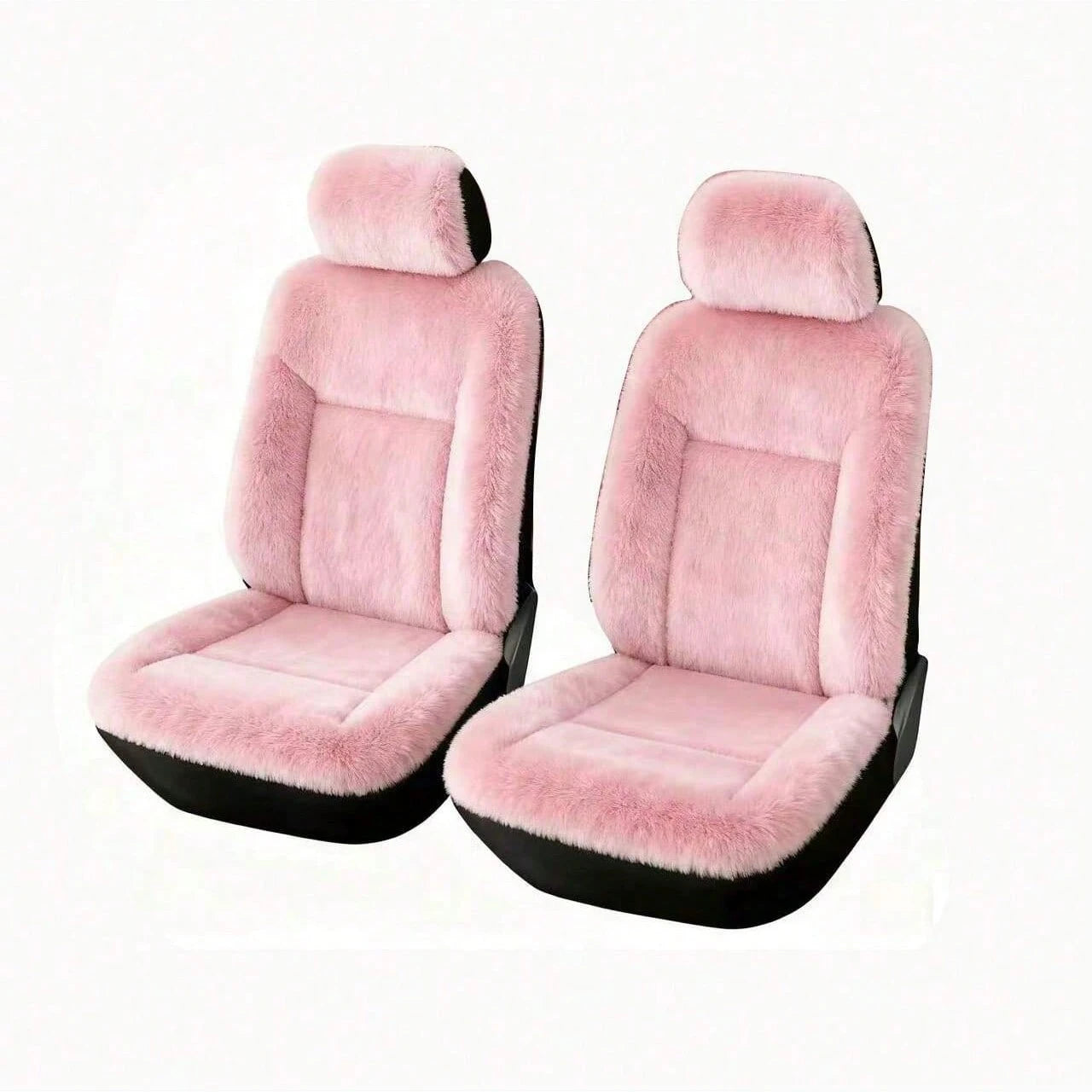 5pcs Car Seat Cover Set, Pink Ladies Car Seat Covers, Car Accessories, Car Seat Cushion Covers, Suitable For All Seasons, Dust-Proof And Waterproof, Winter Exclusive Car Seat Covers, Fit For Cute Ladi