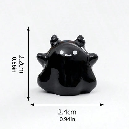 5pcs Creative Funny Cute Fortune Demon Car Desktop Ornament DIY Car Interior Office Desk Computer Screen Decoration Accessories