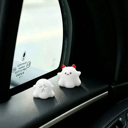 5pcs Creative Funny Cute Fortune Demon Car Desktop Ornament DIY Car Interior Office Desk Computer Screen Decoration Accessories
