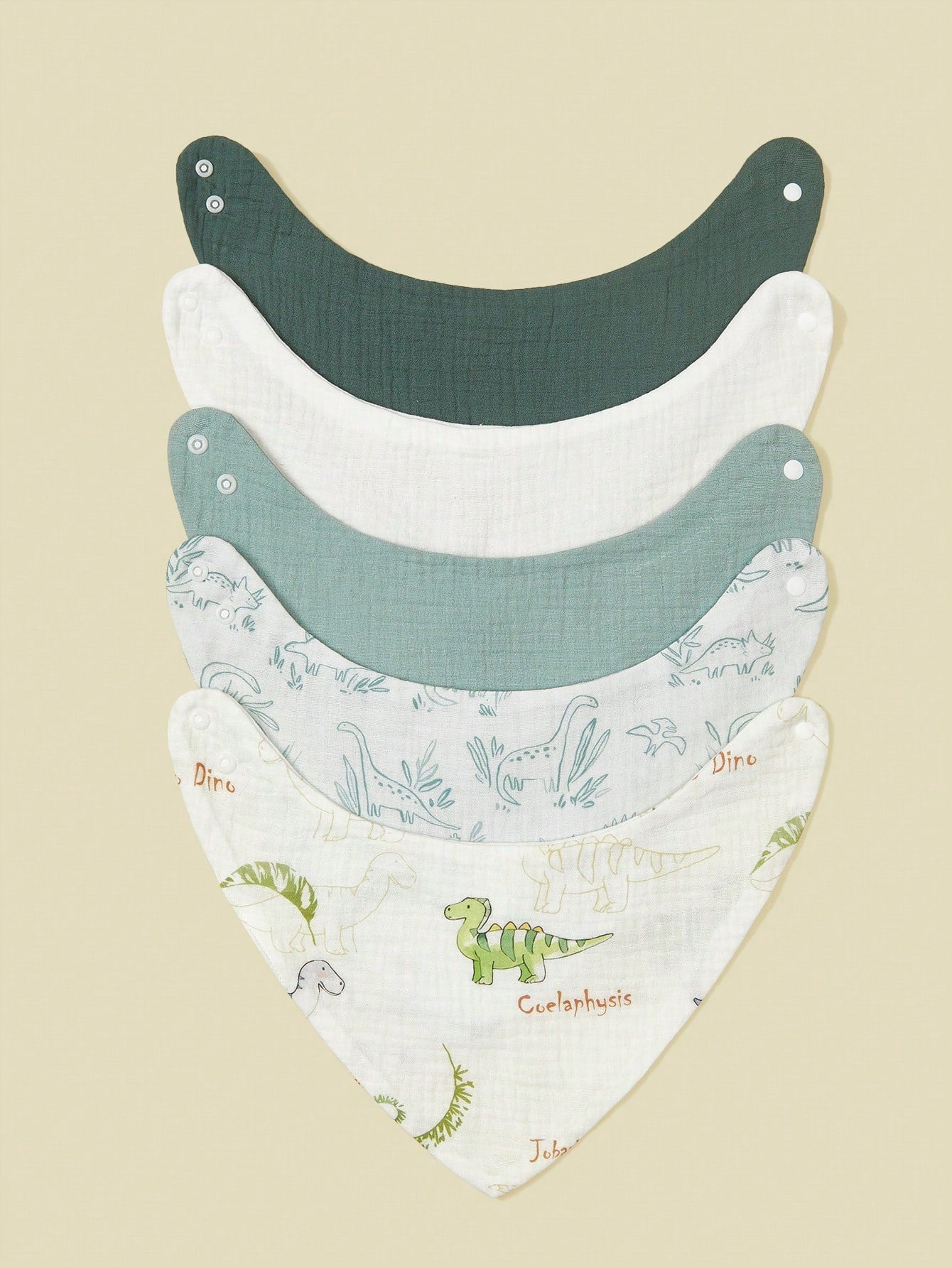 5pcs/Set Baby Bibs, Soft Cotton Muslin Drool Bibs, Floral & Animal Patterns For Boys & Girls