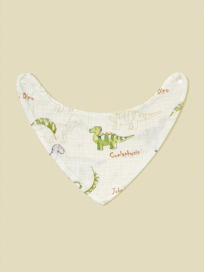 5pcs/Set Baby Bibs, Soft Cotton Muslin Drool Bibs, Floral & Animal Patterns For Boys & Girls