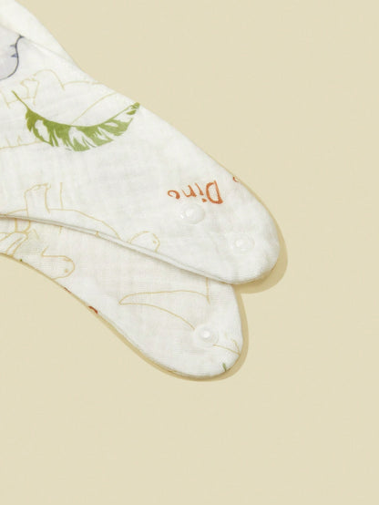 5pcs/Set Baby Bibs, Soft Cotton Muslin Drool Bibs, Floral & Animal Patterns For Boys & Girls