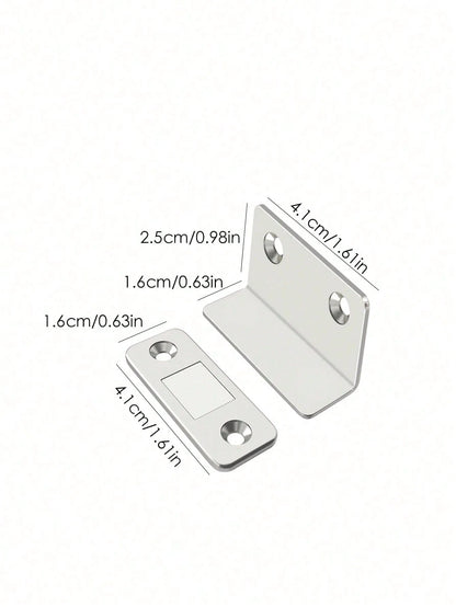 5set Magnetic Door Stopper And Catch For Cabinets And Furniture, Ultra Strong Magnet, Easy To Install, Secure Door Lock For Cupboards And Doors