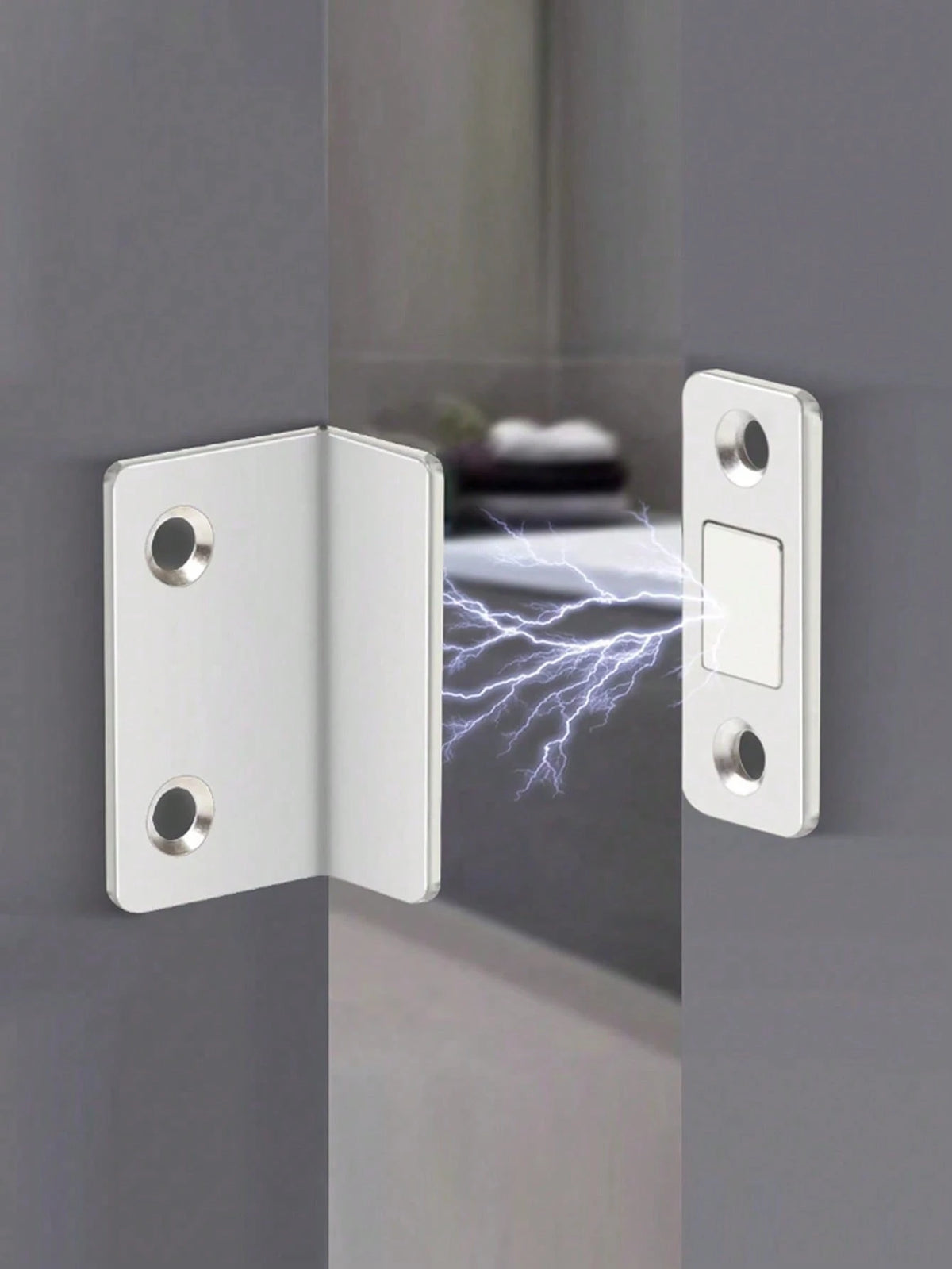 5set Magnetic Door Stopper And Catch For Cabinets And Furniture, Ultra Strong Magnet, Easy To Install, Secure Door Lock For Cupboards And Doors
