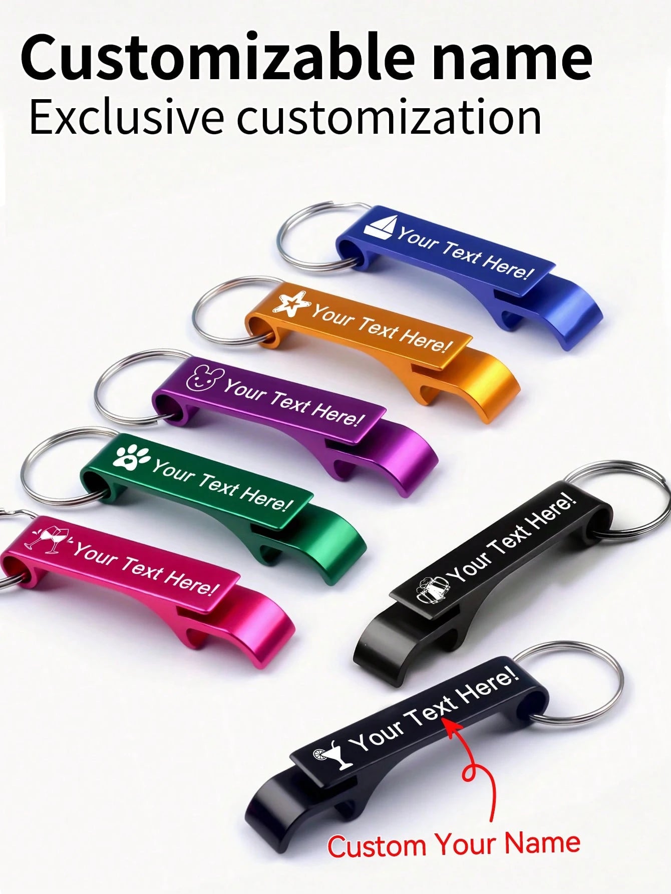 6-120-180pcs Personalized Engraved Stainless Steel Metal Keychain For Wedding Guest Favors, Anniversary Gifts, Father's Day, Christmas, Birthday Gifts For Boyfriend, Mother's Day Gift, Thoughtful Gift
