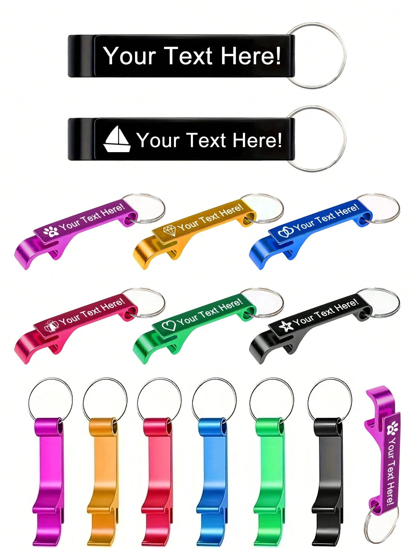 6-120-180pcs Personalized Engraved Stainless Steel Metal Keychain For Wedding Guest Favors, Anniversary Gifts, Father's Day, Christmas, Birthday Gifts For Boyfriend, Mother's Day Gift, Thoughtful Gift