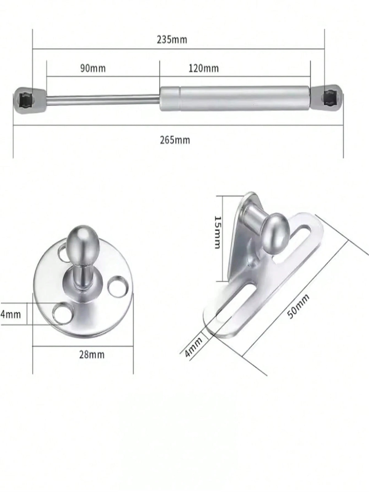 6-20KG Cabinet Door Pneumatic Support Rod, Lift Support Rod, Gas Spring Cover Support Rod, Pneumatic Strut/Shock Absorber, Kitchen Cabinet Hydraulic Hinge