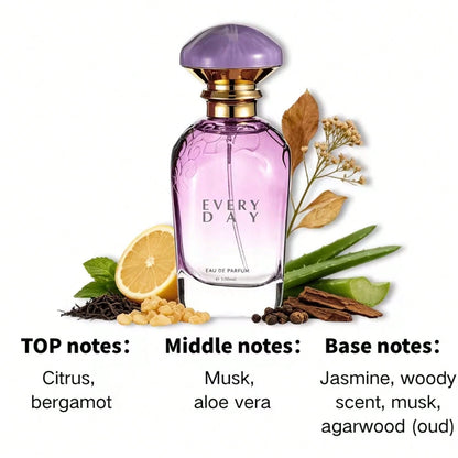 6.8Oz 2pcs Women'S Perfume Set, Floral Oriental Scent With Saffron, Plum & Jasmine, Bergamot Aloe Fragrance, Long-Lasting Summer Perfume For Dating Travel Shopping Daily Use, Exquisite Gift For Ladies