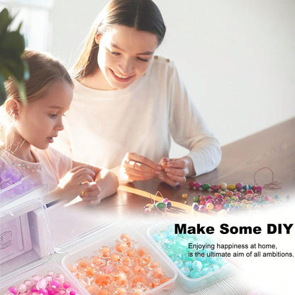62pcs 2 Large Box + 60 Small Boxes Transparent Plastic Storage Box With Small Storage Containers- Bead Storage Container Box- Organize Your Beads With Hinged Lid, Rectangular Shape Plastic Material