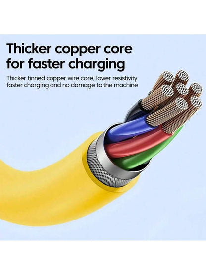 65W Multi-Function 4-In-1 USB-C Retractable Charging Cable, Supports PD Fast Charging And Data Sync, Silicone Material, Multi-Port Charging With Indicator Lights, Compatible With IPhone, Compatible Wi