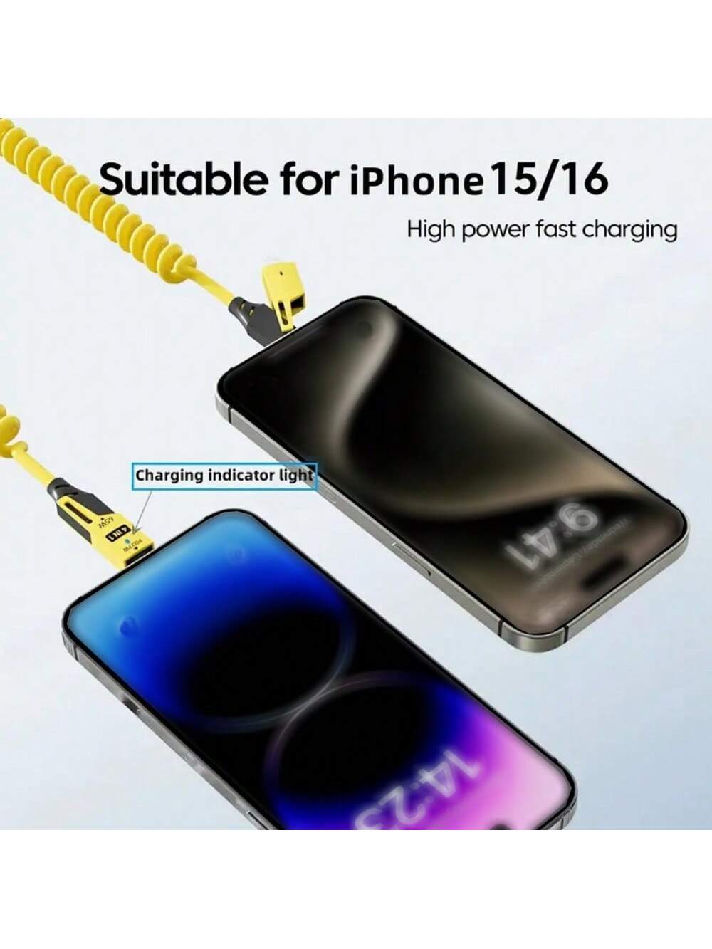65W Multi-Function 4-In-1 USB-C Retractable Charging Cable, Supports PD Fast Charging And Data Sync, Silicone Material, Multi-Port Charging With Indicator Lights, Compatible With IPhone, Compatible Wi