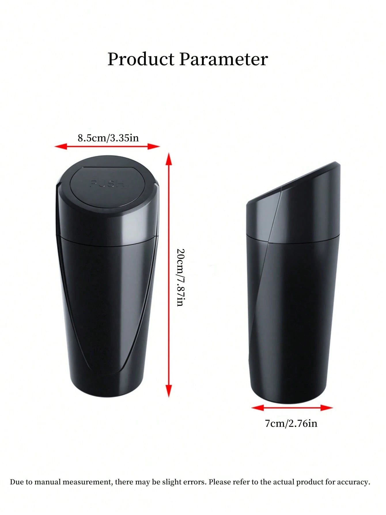 6PCS/5/4/3pcs Set Car Trash Can Bin With Lid, Car Garbage Can Cup Holder, Portable Leakproof Automotive Garbage Can Bin With Trash Bags, Vehicle Front Back Seat Organizers And Storage For Car, Home, O