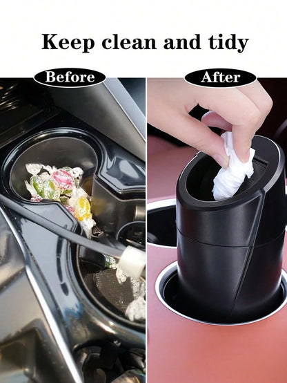 6PCS/5/4/3pcs Set Car Trash Can Bin With Lid, Car Garbage Can Cup Holder, Portable Leakproof Automotive Garbage Can Bin With Trash Bags, Vehicle Front Back Seat Organizers And Storage For Car, Home, O