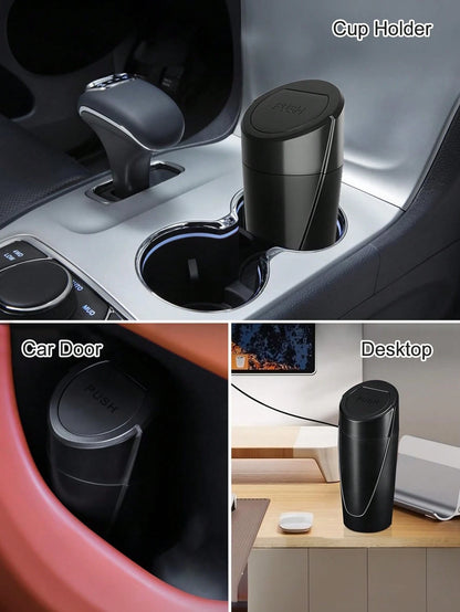 6PCS/5/4/3pcs Set Car Trash Can Bin With Lid, Car Garbage Can Cup Holder, Portable Leakproof Automotive Garbage Can Bin With Trash Bags, Vehicle Front Back Seat Organizers And Storage For Car, Home, O
