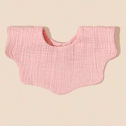 6pcs Baby Bibs With Cute Pink Series,Pure Cotton Soft Drool Scarf