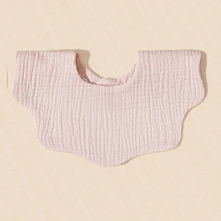 6pcs Baby Bibs With Cute Pink Series,Pure Cotton Soft Drool Scarf