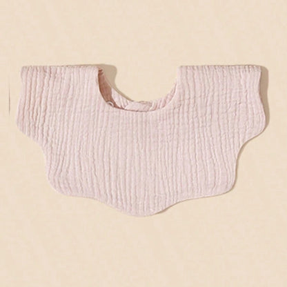 6pcs Baby Bibs With Cute Pink Series,Pure Cotton Soft Drool Scarf