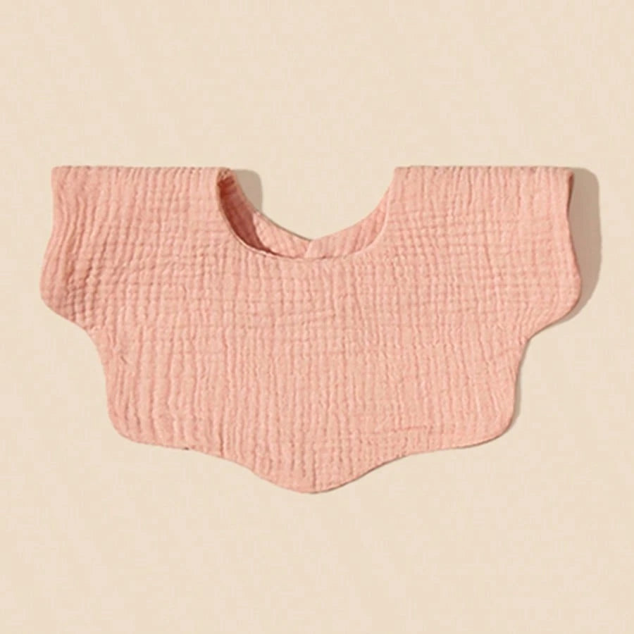 6pcs Baby Bibs With Cute Pink Series,Pure Cotton Soft Drool Scarf