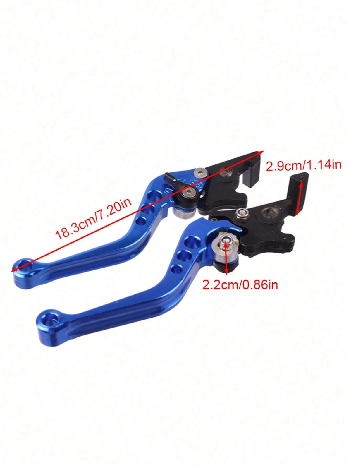 7/8 Inch Handlebar Clutch & Brake Lever CNC Aluminum Alloy Adjustable, Suitable For Chinese GY6 50cc 70cc 90cc 125cc 150cc Scooter Motorcycle