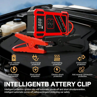 7-In-1 Multifunctional Car Jump Starter With Air PumpPortable Car Battery Starter & Charger, Practical Auto Accessory Tool.Compact Structure, Multi-Functional Design With High-Performance Pump.Portabl