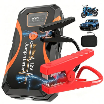 7-In-1 Multifunctional Car Jump Starter With Air PumpPortable Car Battery Starter & Charger, Practical Auto Accessory Tool.Compact Structure, Multi-Functional Design With High-Performance Pump.Portabl