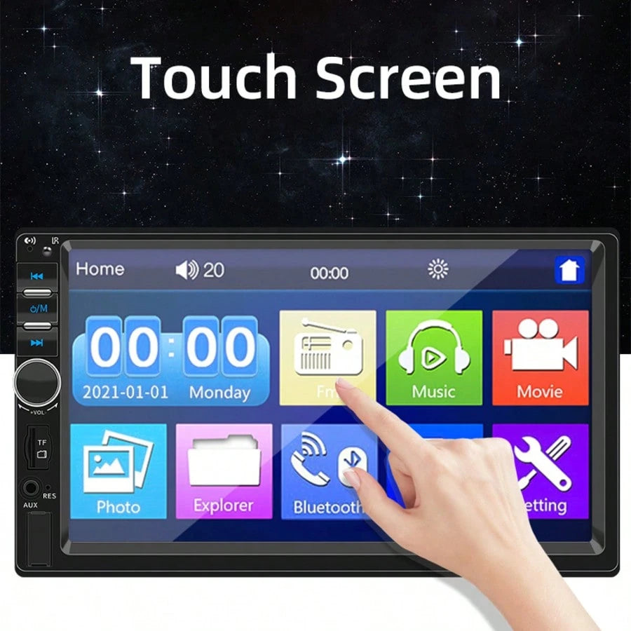 7 Inch 1 Din Car Radio MP5 Multimedia Player Touch Screen FM Aux Input USB Mirror Link Universal Autoradio