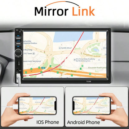 7 Inch 1 Din Car Radio MP5 Multimedia Player Touch Screen FM Aux Input USB Mirror Link Universal Autoradio