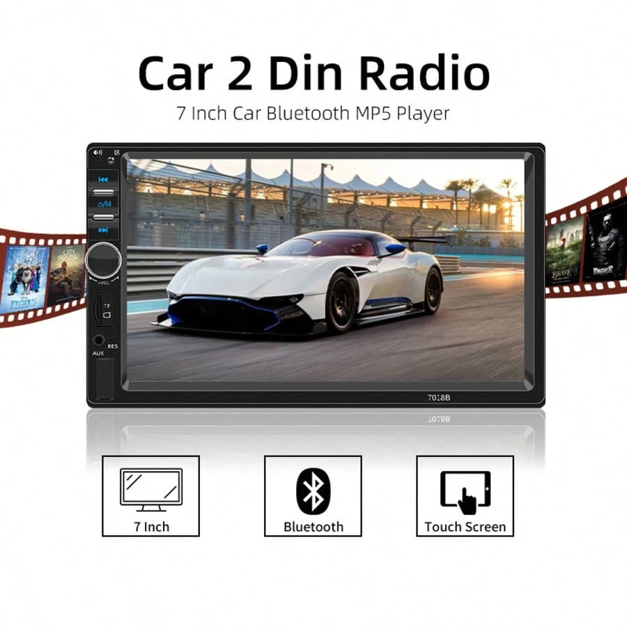7 Inch 1 Din Car Radio MP5 Multimedia Player Touch Screen FM Aux Input USB Mirror Link Universal Autoradio