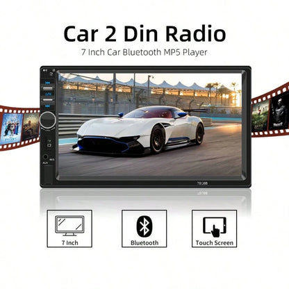 7 Inch 1 Din Car Radio MP5 Multimedia Player Touch Screen FM Aux Input USB Mirror Link Universal Autoradio
