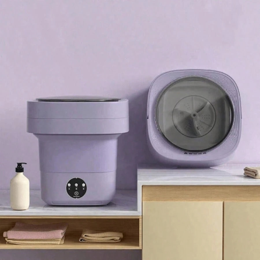 8L Portable Washing Machine, Foldable Washing Machine With Detachable Drainage Basket, Three Modes, Electric Washing Machine, Underwear, Socks, Towels, Baby Clothes, Mother's Day, Festival Gifts
