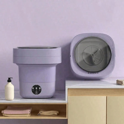 8L Portable Washing Machine, Foldable Washing Machine With Detachable Drainage Basket, Three Modes, Electric Washing Machine, Underwear, Socks, Towels, Baby Clothes, Mother's Day, Festival Gifts