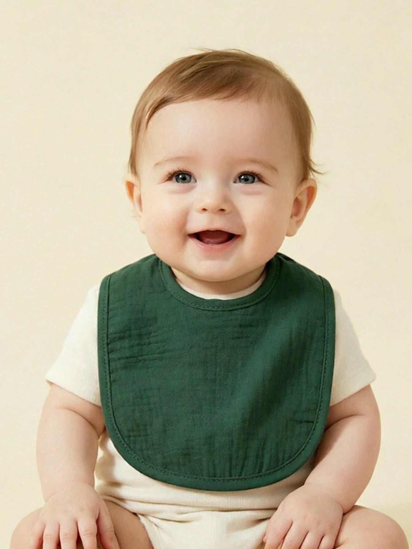 8pcs Baby Bibs, 100% Soft Cotton Muslin Material, Drool Bibs With Adjustable Snap Closure, Essential For Newborns, Boys And Girls