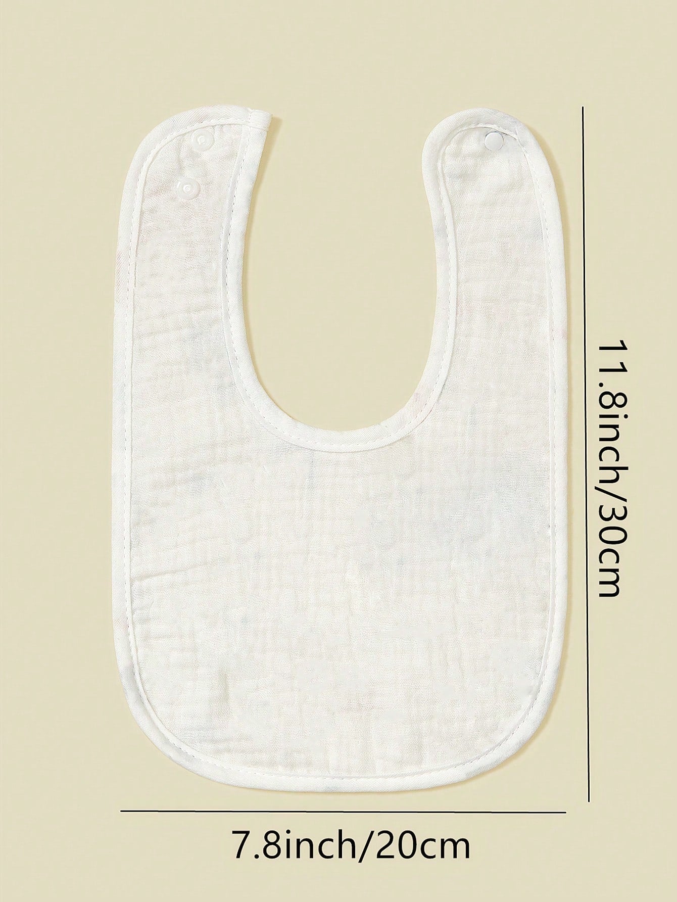8pcs Baby Bibs, 100% Soft Cotton Muslin Material, Drool Bibs With Adjustable Snap Closure, Essential For Newborns, Boys And Girls