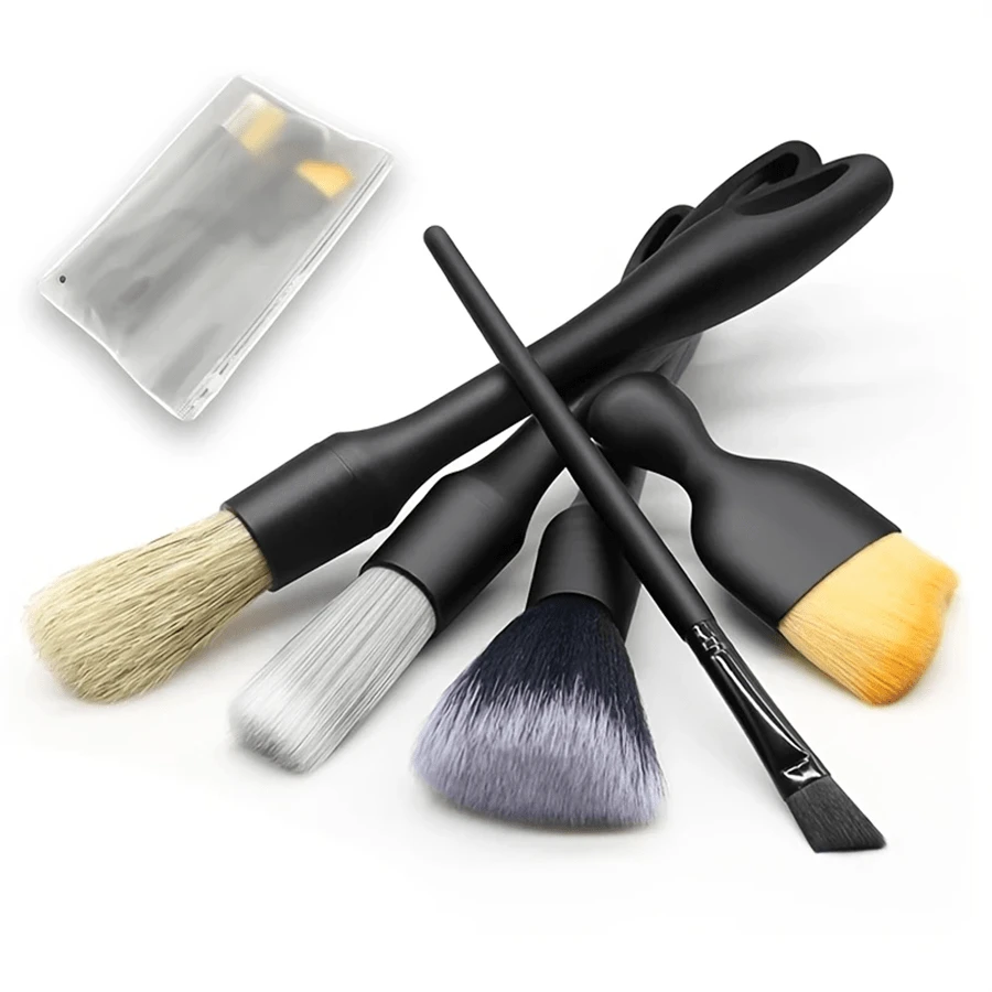 8pcs Car Detailing Brush Set, Suitable For Interior Or Exterior Cleaning, Dust Removal Cleaning Supplies, Air Vents, Wheels, Interior Seats